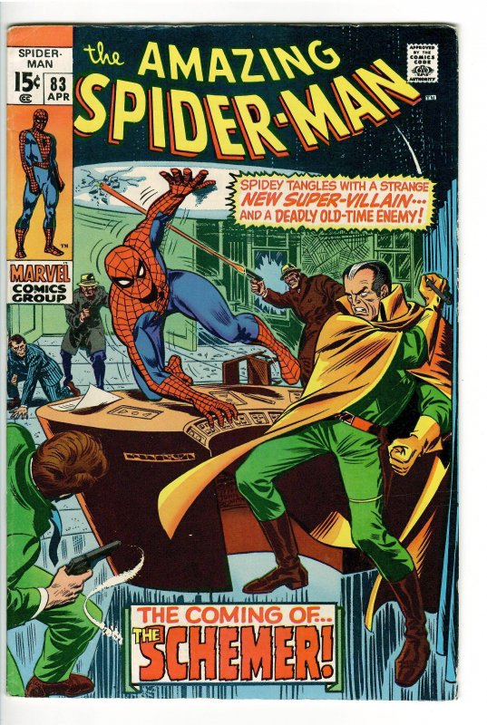 AMAZING SPIDERMAN 83 F/VF 7.0 1st SCHEMER AND VANESSA FISK;nabc  (EAST COAST)