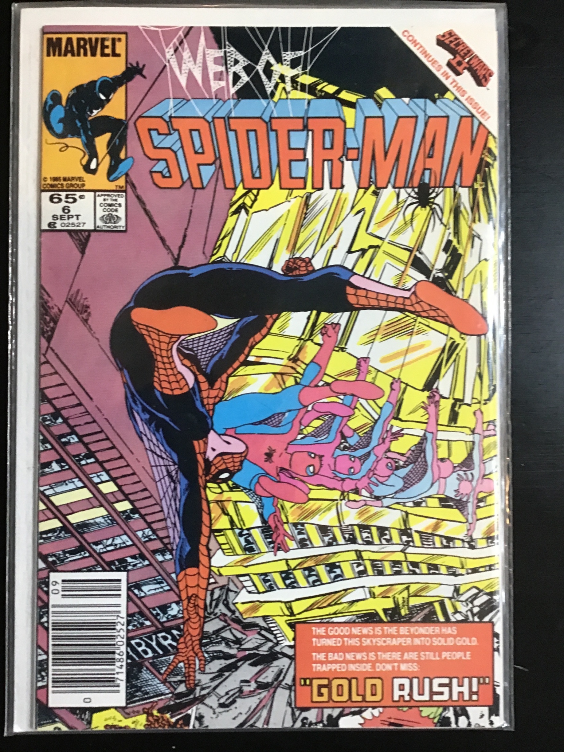 Web of SpiderMan 6 (1985) Comic Books Copper Age, Marvel