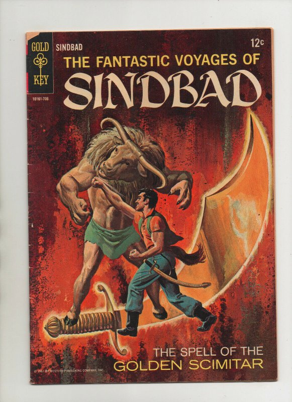 Fantastic Voyages Of Sindbad #2 - Minotaur Cover - (Grade 4.5) 1967