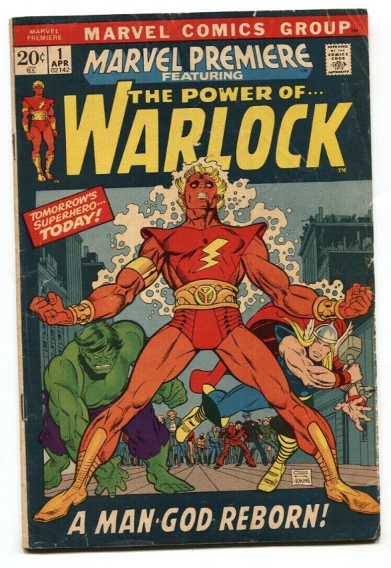 Marvel Premiere #1 Warlock Begins Marvel comic book VG