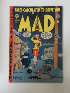 Mad #4 (1953) GD- condition cover detached both staples, 1/2 spine split