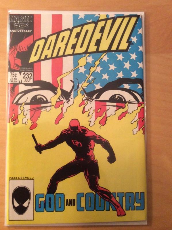 DAREDEVIL 232, HIGH GRADE - SEE PICS, 1ST PRINT, 1ST APP NUKE, MILLER ART