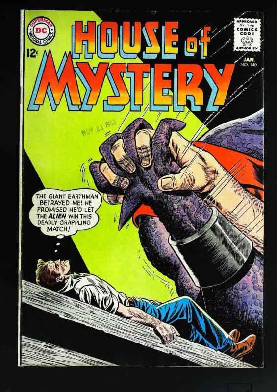 House of Mystery (1951 series)  #140, Fine- (Actual scan)