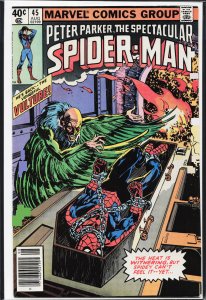 The Spectacular Spider-Man #45 Newsstand Edition (1980) Spider-Man