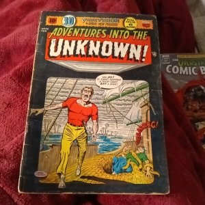 Adventures Into The Unknown #52  1954 ACG golden age pre-code horror Comic Book