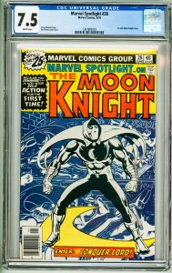 Marvel Spotlight #28 (1976) CGC 7.5! 1st Solo Moon Knight story!