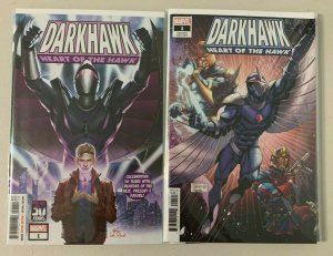 DARKHAWK HEART OF THE HAWK #1 CVR A & VARIANT NM SET  MARVEL COMICS  2021 