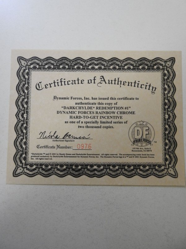 Darkchylde Redemption #1 NM Condition! W/ Cert!