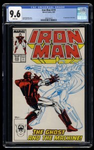Iron Man #219 CGC NM+ 9.6 White Pages 1st Ghost!