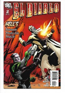 El Diablo #2 DC 2008 NM 9.4+  Phil Hester cover. 