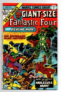 Giant-Size Fantastic Four #5 - Inhumans - 1975 - FN/VF