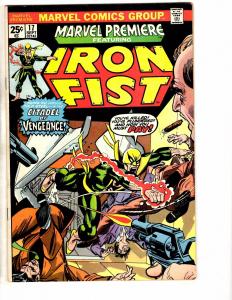 Marvel Premiere # 17 VF Marvel Comic Book Value Stamp Intact 3rd Iron Fist RM1