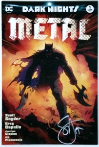 DARK NIGHTS METAL #1 GREG CAPULLO SIGNED  SCOTT SNYDER COMIC SKETCH ART  VARIANT