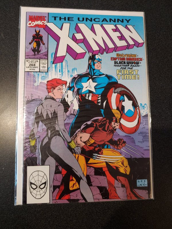 Marvel Comics Uncanny X-men 268 Wolverine Captain America Black Widow VF/NM