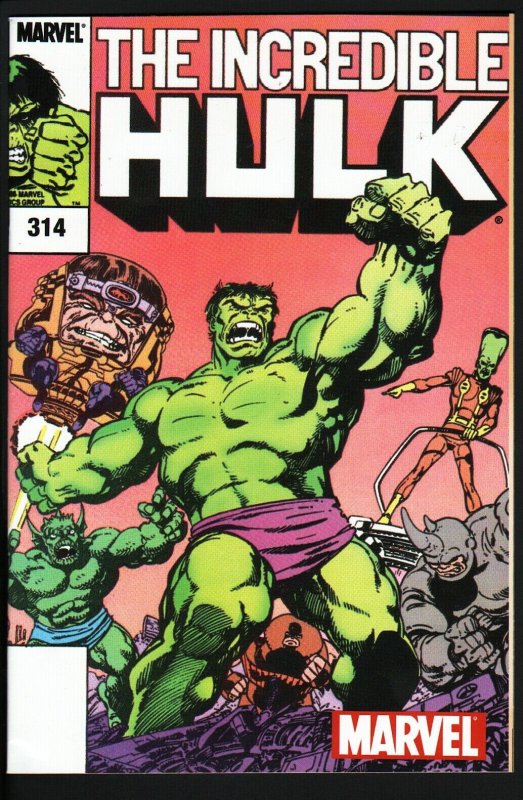 INCREDIBLE HULK #314-RARE LIMITED REPRINT-JOHN BYRNE ART