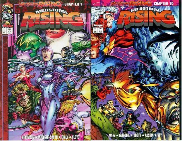 WILDSTORM RISING (1995 IM) 1-2 (2.50 CVR;W/ CARDS) COMICS BOOK