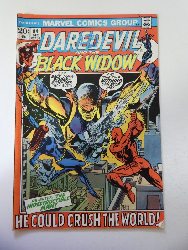 Daredevil #94 (1972) FN Condition markings and date stamp fc