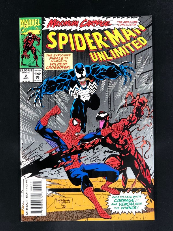 Spider-Man Unlimited #2 (1993) VF/NM Conclusion of Maximum Carnage