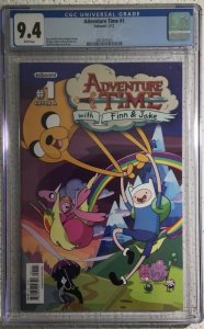 KaBoom, Adventure Time #1, Rare A cover, CGC 9.4, 1st Comic! Look!