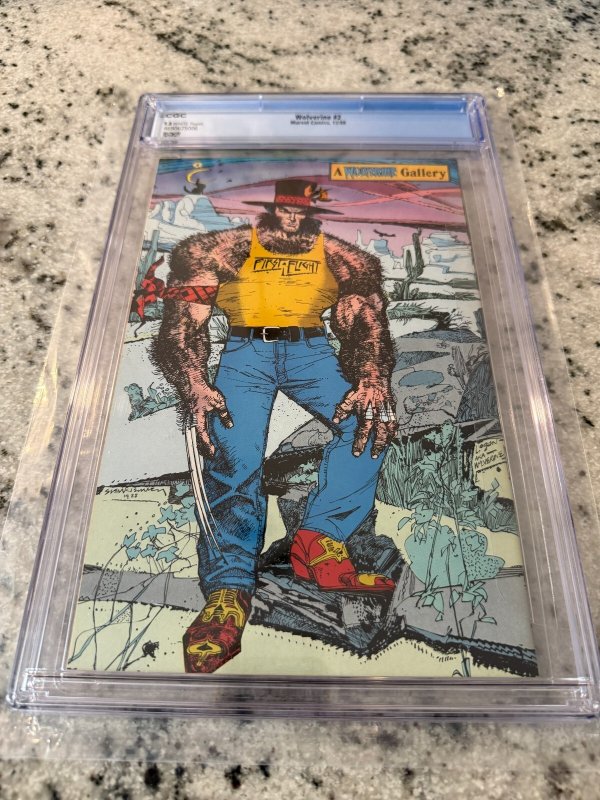 Wolverine # 2 CGC Graded 9.8 Marvel Comic Book Hulk Silver Samurai X-Men JH24