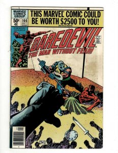 Daredevil # 166 VF- Marvel Comic Book Bullseye Elektra Hell's Kitchen SR1