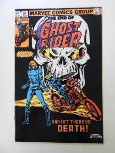 Ghost Rider #81 (1983) final issue FN/VF condition