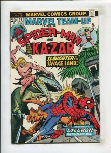 MARVEL TEAM-UP #19 (8.5) SPIDER-MAN & KA-ZAR!! 1973 