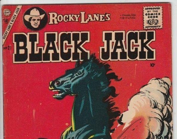 Black Jack #21 strict VF+ 8.5  High-Grade  Appear - Rocky Lane   More Westerns