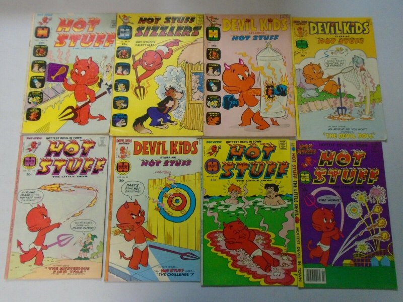 Bronze age Harvey Hot Stuff comic lot 24 different issues avg 5.0 VG FN