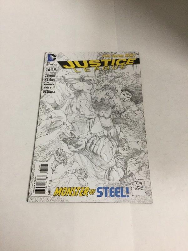 Justice League 14 Sketch Variant Nm Near Mint DC Comics New 52