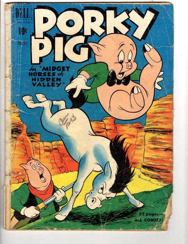Four Color # 311 GD Dell Golden Age Comic Book Porky Pig Looney Tunes JL14
