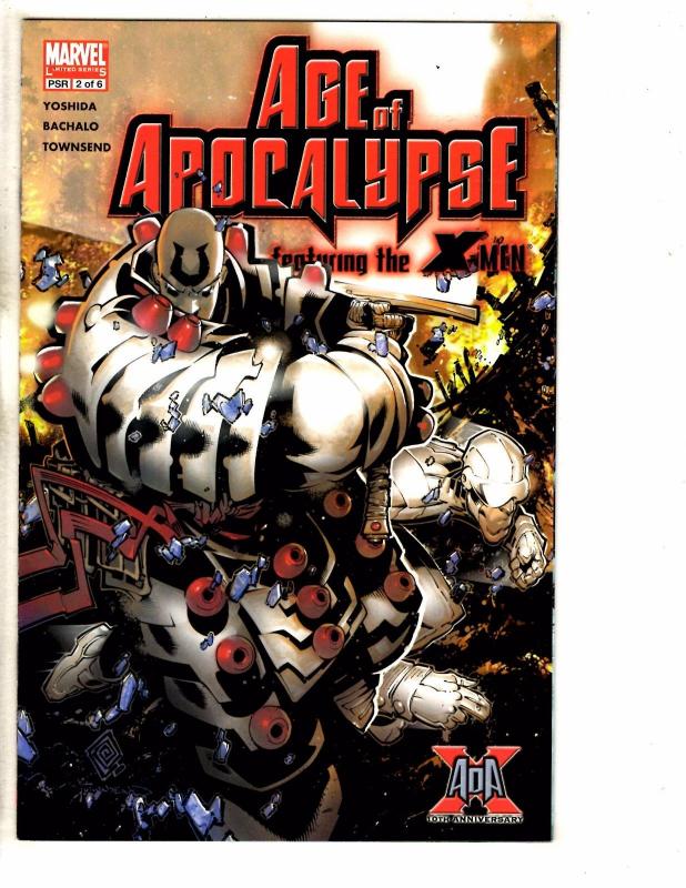 6 Marvel Comics Age Of Apocalypse 1 One Shot + # 2 3 4 5 + X-Men Universe 1 J258