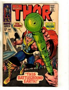 Thor # 144 VF Marvel Comic Book Odin Loki Avengers Hercules Avengers Sif FM4