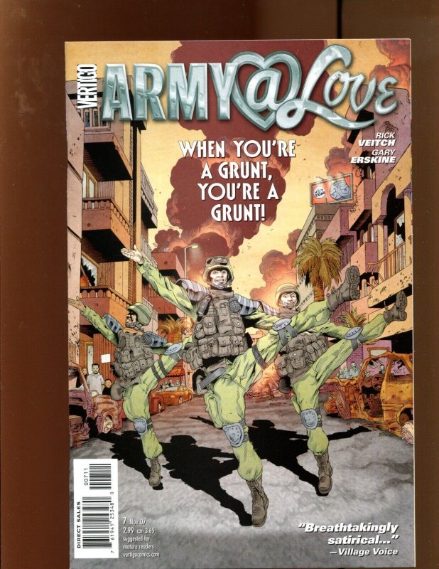 Army Love #1,2,5,6,7 - FIVE PIECE LOT! (8.5/9.0) 2007