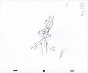 Bugs Bunny Animation Pencil Art - 35 - Wagging Finger