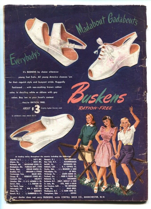 Calling All Girls Vol. 5 #39 1945- WWII comics-Fashions-g 