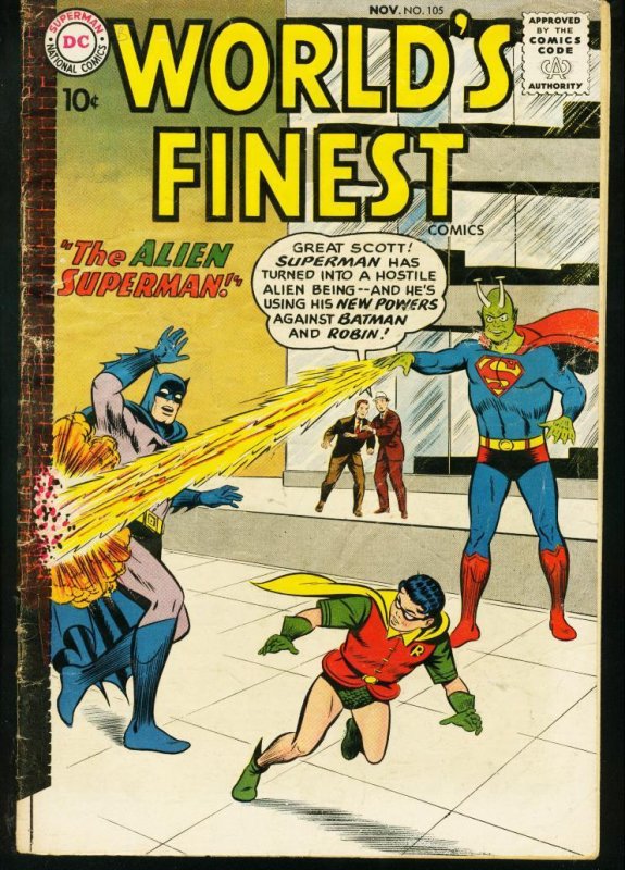 WORLD'S FINEST #105 BATMAN SUPERMAN GREEN ARROW KUBERT VG