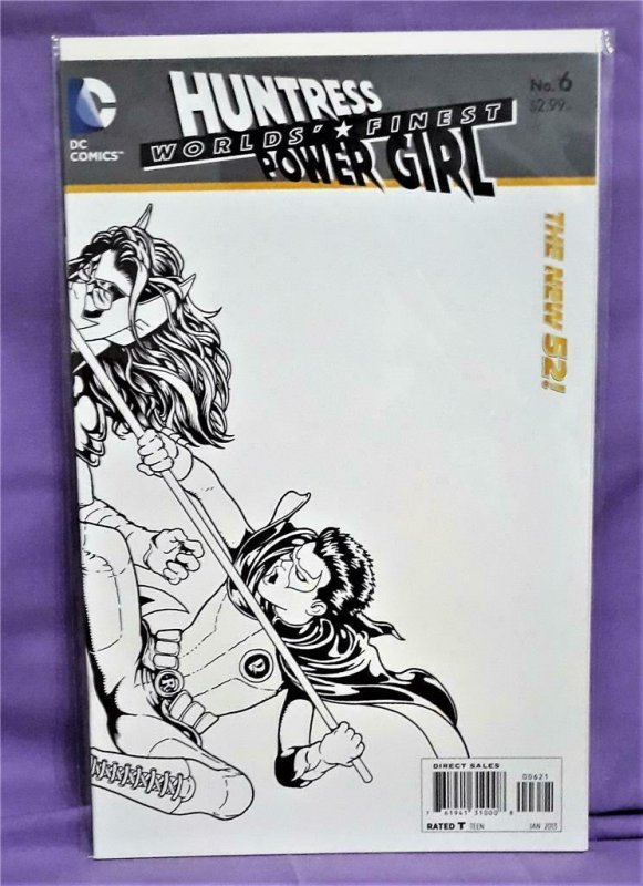 DC New 52 WORLDS' FINEST #6 1:25 Sketch Variant Cover Kevin Maguire (DC, 2012)!