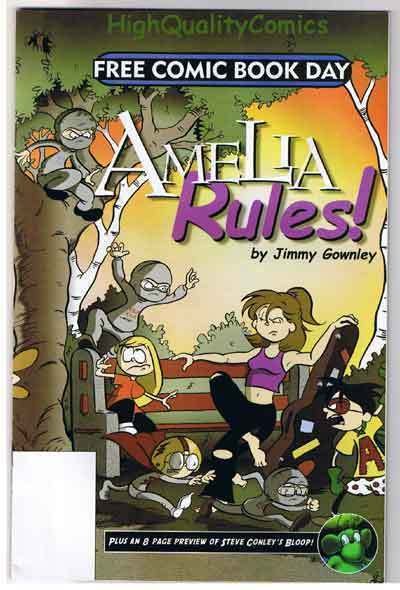 AMELIA RULES, NM-, Jimmy Gownley, 2004, FCBD, Indy Press, more promos in store