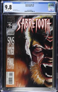 Sabretooth #4 (12/93) Graded CGC 9.8