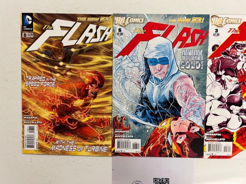 3 The Flash DC Comic Books # 3 6 8 Batman Superman Wonder Woman Flash 96 JS44