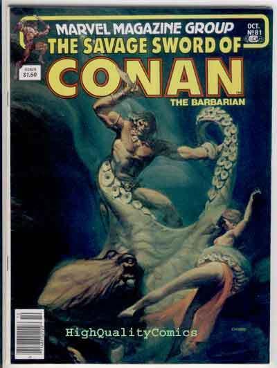 SAVAGE SWORD of CONAN #81, FN+, Buscema,Ernie Chan, Bront, more SSOC in store