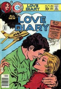 Love Diary (Charlton) #102 FN ; Charlton | December 1976 Last Issue Kiss Cover