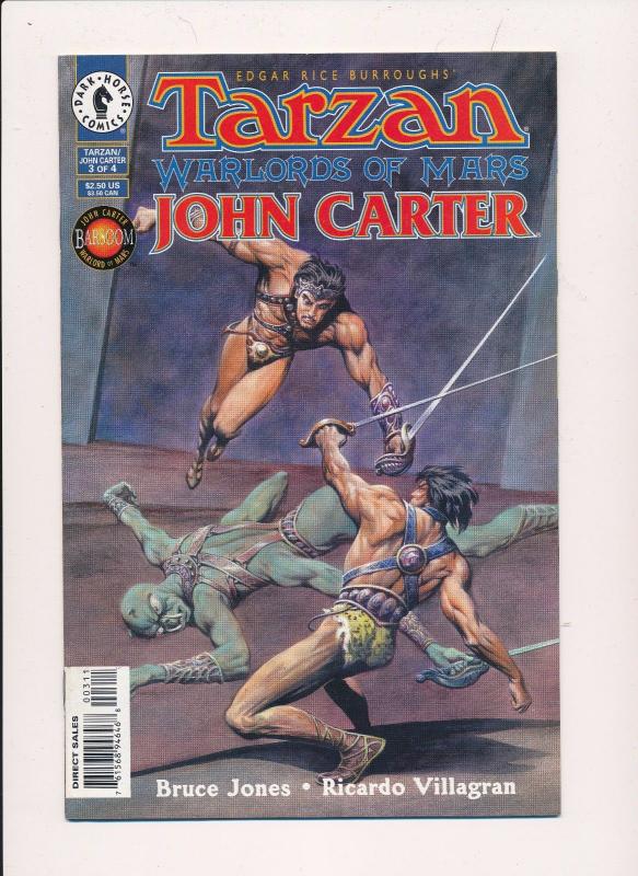 Tarzan Warlords of Mars John Carter #3 Dark Horse Comics ~ NM HX295)