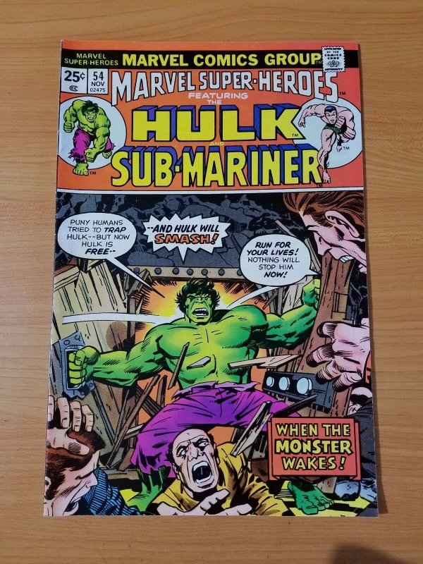 Marvel Super-Heroes #54 ~ VERY FINE - NEAR MINT NM ~ (1975, Marvel Comics)