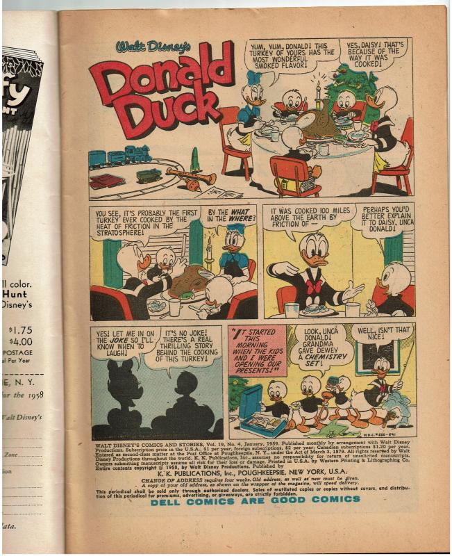 Walt Disney Comics and Stories #220, Double Cover