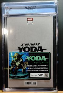 STAR WARS Yoda #1 2023 Mike McKone Variant with COA 004/600 CGC 9.8