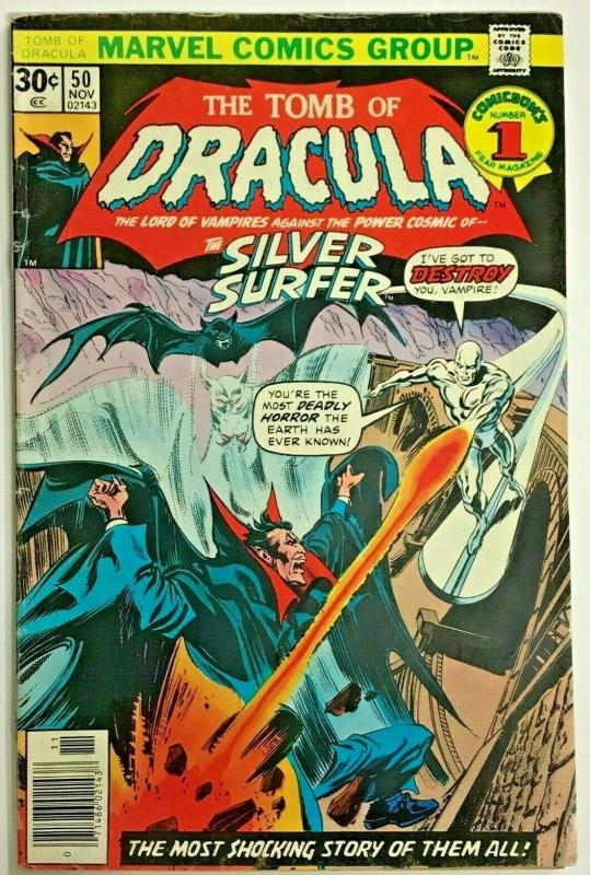 TOMB OF DRACULA#50 FN 1976 MARVEL BRONZE AGE COMICS