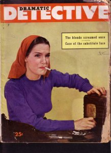 DRAMATIC DETECTIVE 1945 DEC #2 GUN MOLL PHOTO COVER FR