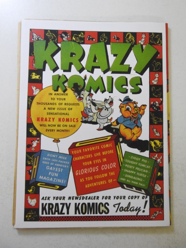 Captain America Comics #18 (1942) Coverless Reproduction cover, staples replaced